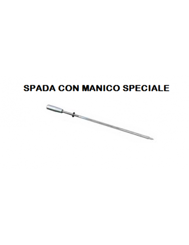 Spada Piccola per Churrasco da 50 cm Lama da 1 cm - 2 Qnt