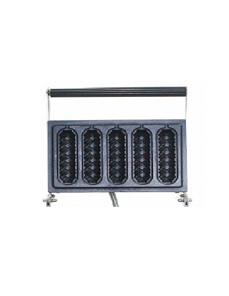 Piastra Waffle con Stecco per 5 Waffle da Asporto Funzione Timer - WF2