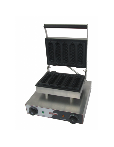Piastra Waffle con Stecco per 5 Waffle da Asporto Funzione Timer - WF2