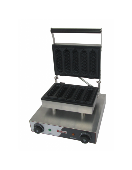 Piastra Waffle con Stecco per 5 Waffle da Asporto Funzione Timer - WF2