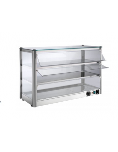 Vetrina Calda Orizzontale da Banco 3 Ripiani Dim: 87x37x54 - KB83R