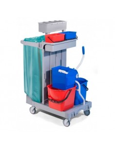 Carrello Multiuso - 2 Secchi da 15 Lt + 2 da 4 Lt - CA1615