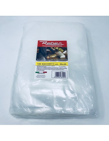Sacchetti Goffrati Sottovuoto 105 Micron Dimensioni 25x35 cm 100pz