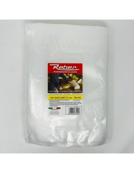 Sacchetti Goffrati Reber Sottovuoto - 300 pz - 25x35 cm - 6724N