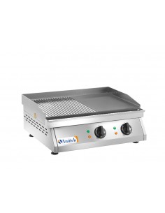 Fry Top Elettrico da Banco FT2M Piastra Cottura Liscia e Rigata