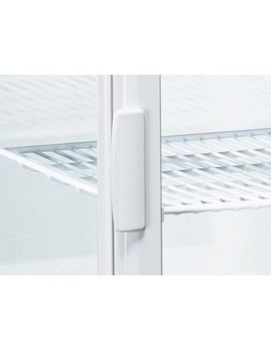 Vetrina Refrigerata da Banco Bianca 4 Lati Vetro 58 Lt - RC58W