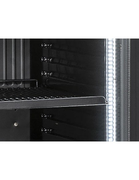 Frigorifero Bibite Nero con Porta Vetro 350 Lt - TKG390CB
