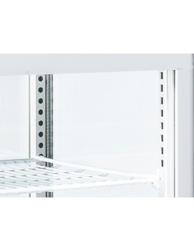 Vetrina Refrigerata Verticale Bianca 4 Lati - Capacità 235 Lt - RC235