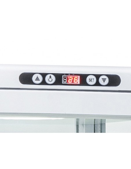 Vetrina Refrigerata Verticale Bianca 4 Lati - Capacità 235 Lt - RC235