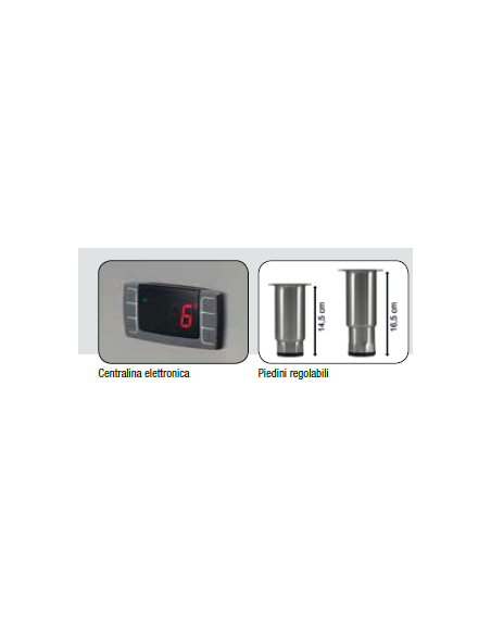 Congelatore Verticale Ventilato GN 2/1 - Capacità 650 Lt - AK652BT