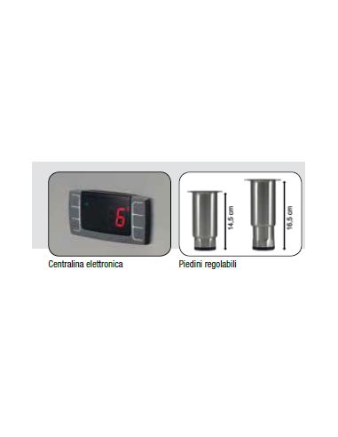 Armadio Congelatore Ventilato AKG800BT Teglia Pasticceria 60x80