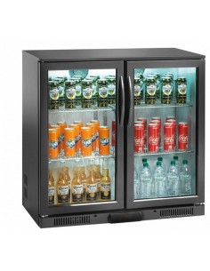 Frigorifero Bibite Retrobanco Porte Battenti - Altezza 84 cm - AK191BB