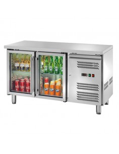 Bancone Refrigerato Ventilato GN 1/1 Porta Vetro - AK2104TNG