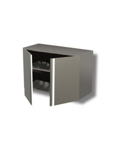 Pensile Inox - Porte Battenti - Scolapiatti - Base Asolata - cm 110x40x60 - PABE11/6S