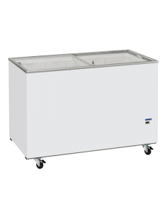 Congelatore a Pozzetto Vetro Piatto 400litri Dimensione 1304x635x863h