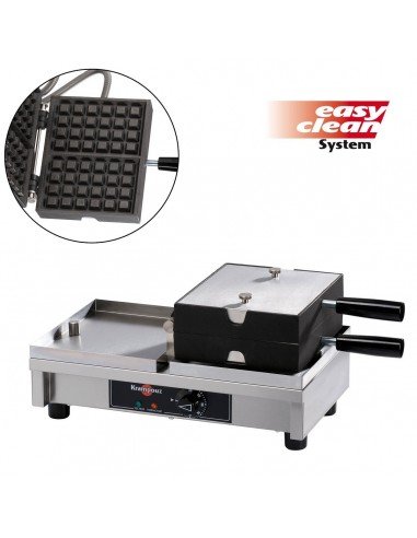 Piastra per Waffle Tipo Bruxelles da 182x113x28 mm - WECABA