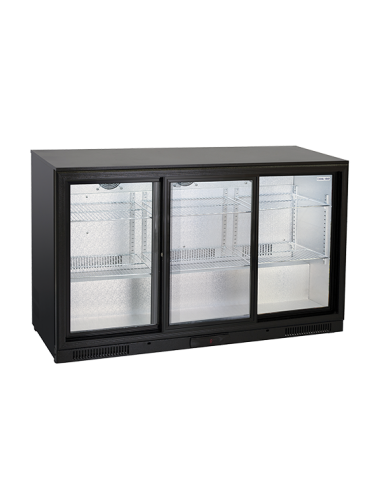 Frigorifero Retro Banco 3 Porte Scorrevoli Vetro Altezza 86cm