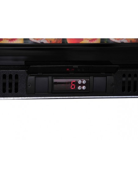 Frigorifero Retro Banco 3 Porte Scorrevoli Vetro Altezza 86cm