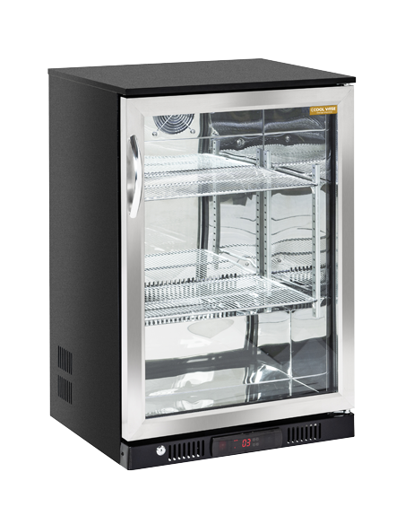 Frigorifero Bevande Retro Banco - 1 Porta Battente Inox - BBA148