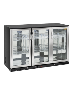 Frigorifero Bibite Retro Banco BBA348 3 Porte Battenti Inox