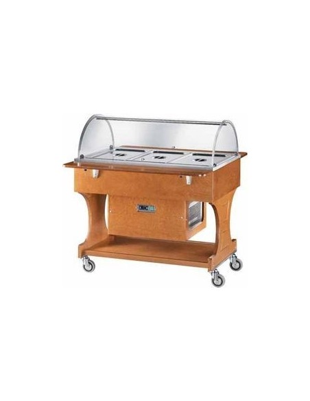 Carrello Refrigerato Legno - Temp: +2/+10° C - 3 GN 1/1 150h - CLR2788