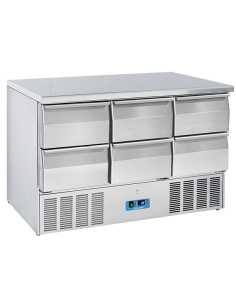 Saladette Refrigerata - Top Inox - 6 Cassetti GN1/1 - CRD96A