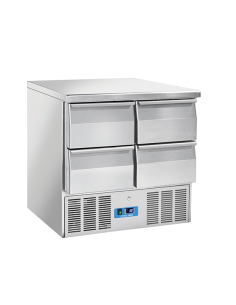Saladette Refrigerata GN1/1 Top Inox 4 Cassetti Dimensione 900x700x880
