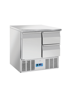 Saladette Refrigerata GN1/1 - Top Inox - 2 Cassetti+Sportello - CRD92A