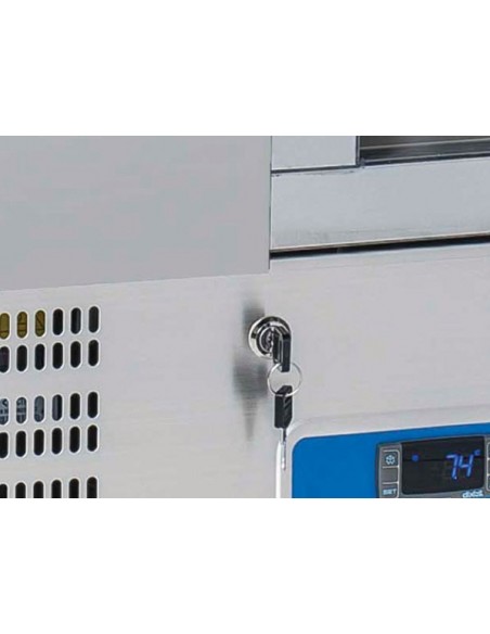 Saladette Refrigerata Inox Top Granito Capacità 8 GN1/6 - CRP93A
