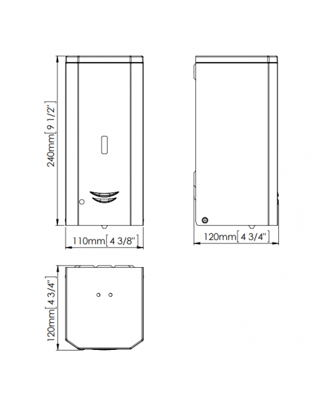 Dispenser Automatico Sapone Liquido - Inox Satinato - DJ0037ACS