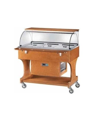 Carrello Refrigerato Legno 3 GN 1/1 h150 - CLR2787N Carrello Refrigerato Legno 3 GN 1/1 h150 - CLR2787N