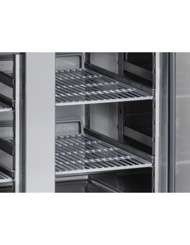 Banco Refrigerato Acciaio GN 2 Porte Vetro - QRG2100
