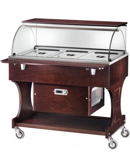 Carrello Refrigerato Legno - Temp:+2/ +10° C - 3  GN1/1 150h - CLR2787