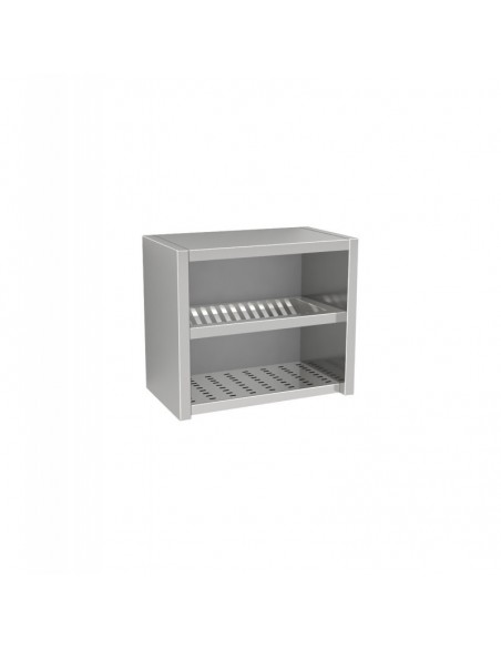 Pensile Inox - Base Asolata - Scolapiatti - cm 140x40x80h - PGE14/8S