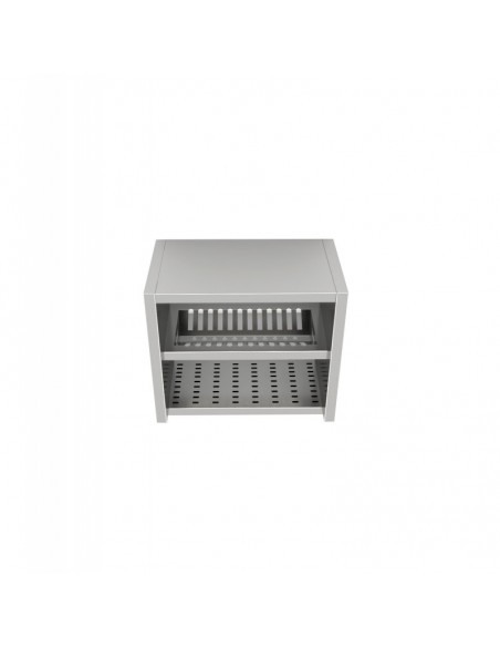 Pensile Inox - Base Asolata - Scolapiatti - cm 140x40x80h - PGE14/8S
