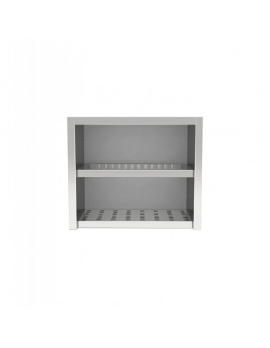Pensile Inox - Base Asolata - Scolapiatti - cm 140x40x80h - PGE14/8S