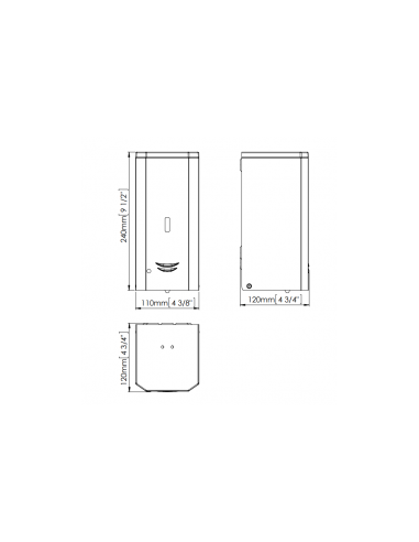 Dispenser Automatico Sapone Liquido Inox Lucido - DJ0037AC