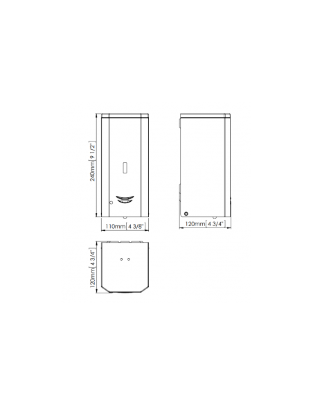 Dispenser Automatico Sapone Liquido Inox Lucido - DJ0037AC