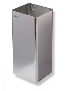 Cestino Rifiuti Quadrato - 65 Lt - Inox Lucido - PP1065C