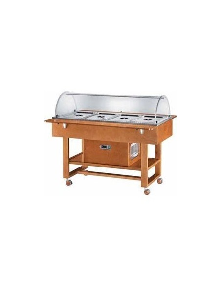 Carrello Refrigerato Legno Capacità  4 GN 1/1 - ELR2827
