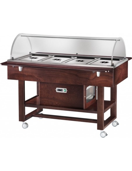 Carrello Refrigerato Legno Capacità  4 GN 1/1 - ELR2827