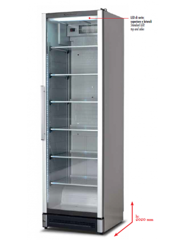 Frigorifero Bibite Verticale con Porta Vetro - Serratura - DRINK380