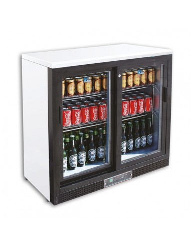 Frigorifero Retro Banco per Bevande - 2 Porte Scorrevoli - C21GSS
