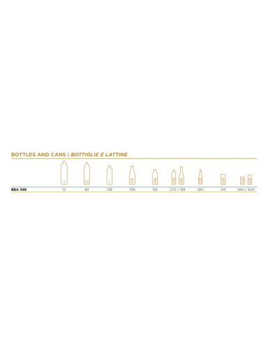 Frigorifero Bibite Retro Banco - 3 Porte Battenti Inox - BBA348