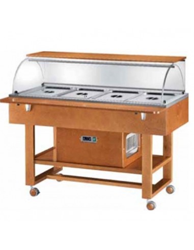 Carrello Refrigerato Legno Capacità 4GN 1/1 - ELR2826 Carrello Refrigerato Legno Capacità 4GN 1/1 - ELR2826