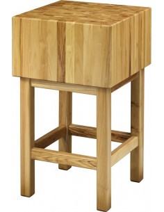 Ceppo in Legno Acacia+Base - cm 70x50x90h - Spessore 35 cm - CCL3575