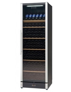 Frigo per Vino Doppia Temperatura Vetro Fumè - WINE185BLACK