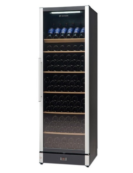 Frigo per Vino Doppia Temperatura Vetro Fumè - WINE185BLACK