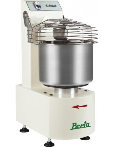 Impastatrice Spirale BERTA15 Bassa Idratazione 1 Velocità Capacità 20Lt