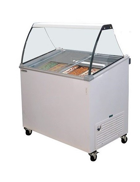 Banco Gelato 8 Vaschette con Riserva Dimensione 1548x615x1296 mm